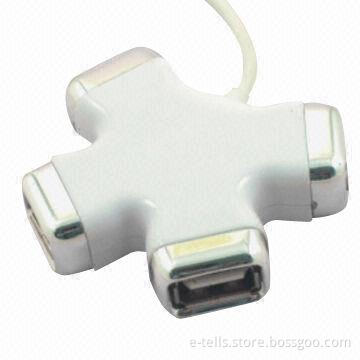4-port USB2.0 Hub with 56 x 50 x 15mm Unit Size